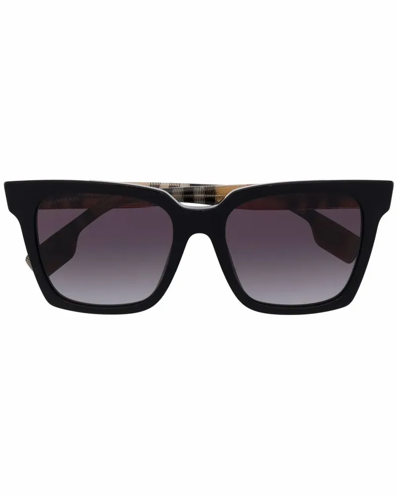 Burberry Eckige Sonnenbrille - Schwarz Schwarz