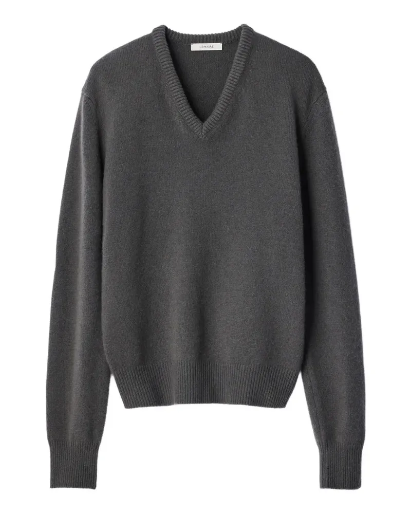 Christophe Lemaire Kaschmirpullover mit V-Ausschnitt - Grau Grau