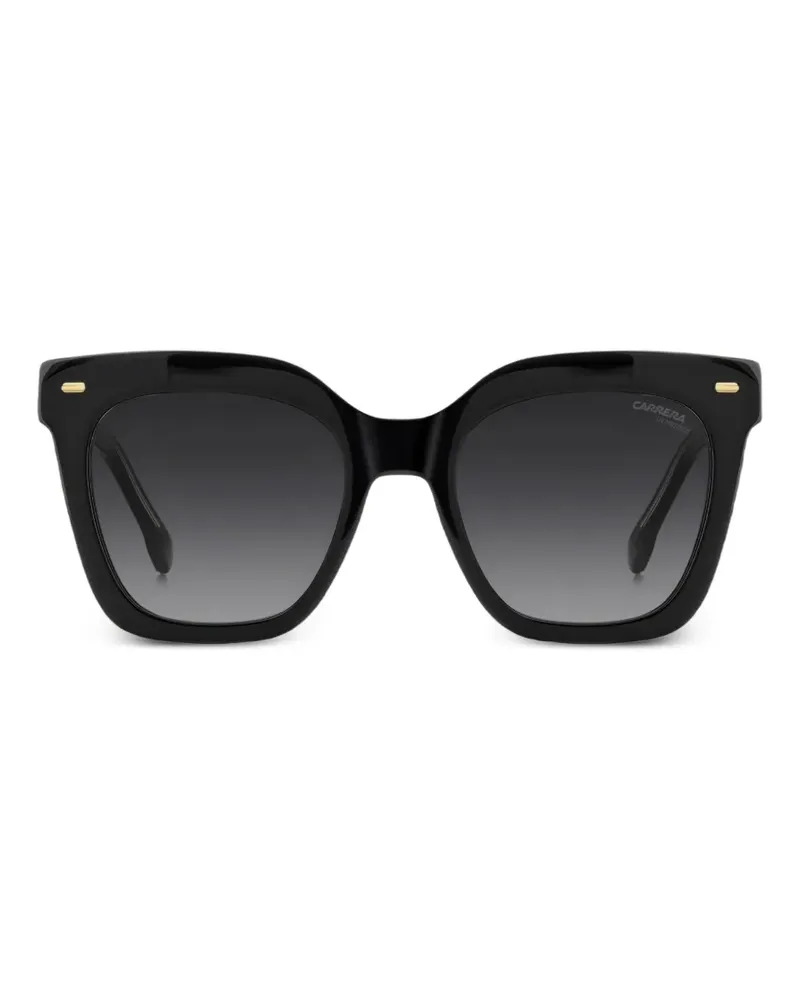 Carrera Sonnenbrille mit eckigem Gestell - Schwarz Schwarz