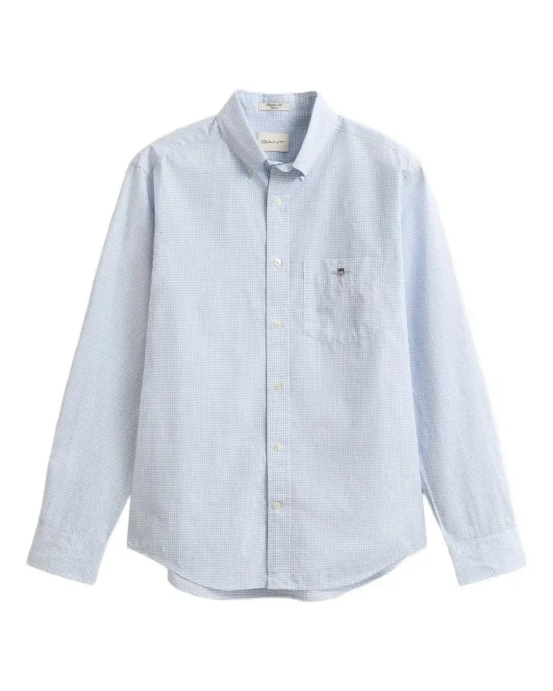 Gant gingham-check button-down shirt - Blau Blau