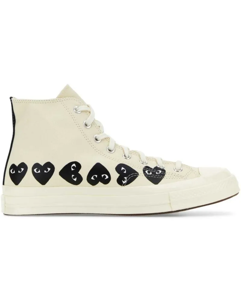 Comme des Garçons x Converse Play High-Top-Sneakers Nude