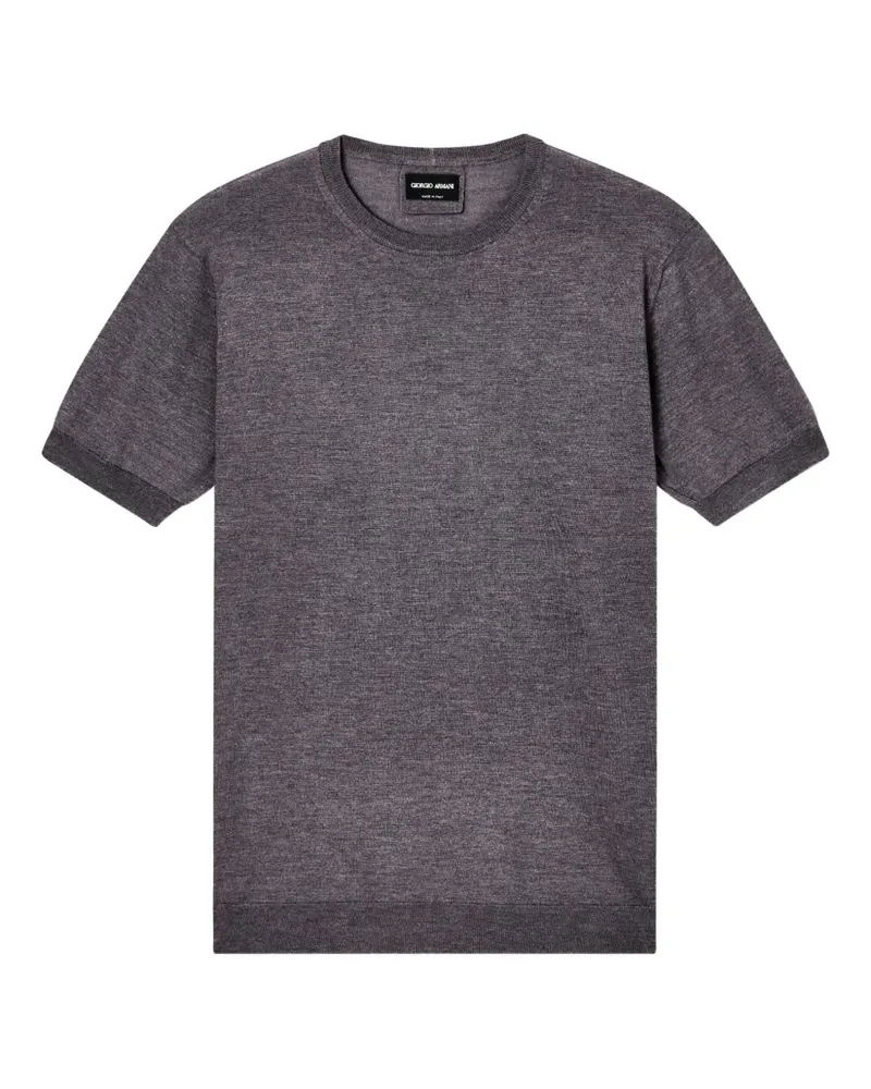 Giorgio Armani short sleeve sweater - Grau Grau
