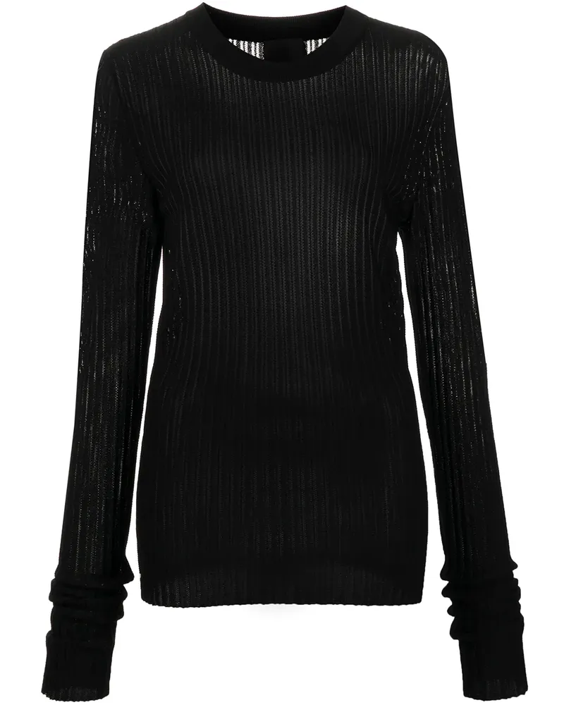 Givenchy Gerippter Pullover - Schwarz Schwarz