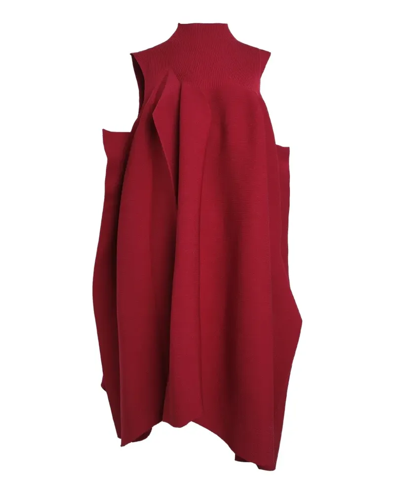 CFCL ribbed-knit sleeveless mini dress - Rot Rot