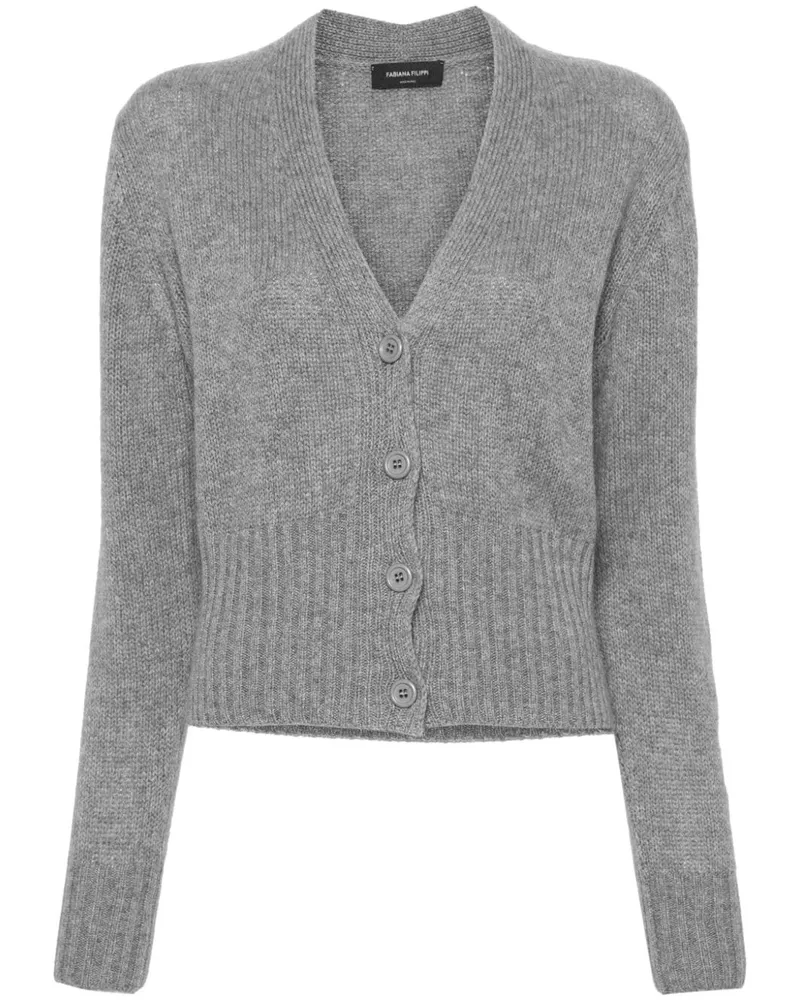 Fabiana Filippi Melierter Kaschmircardigan - Grau Grau