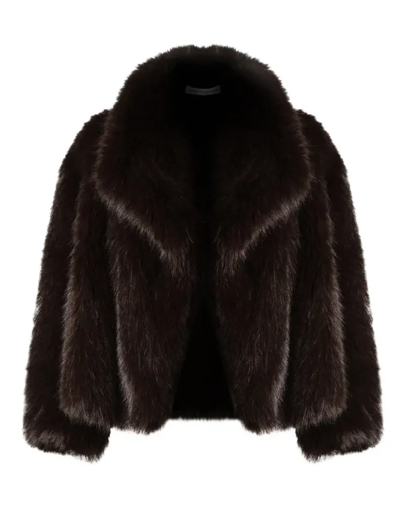 NINEMINUTES The Marylin 25 Mantel aus Faux Fur - Braun Braun