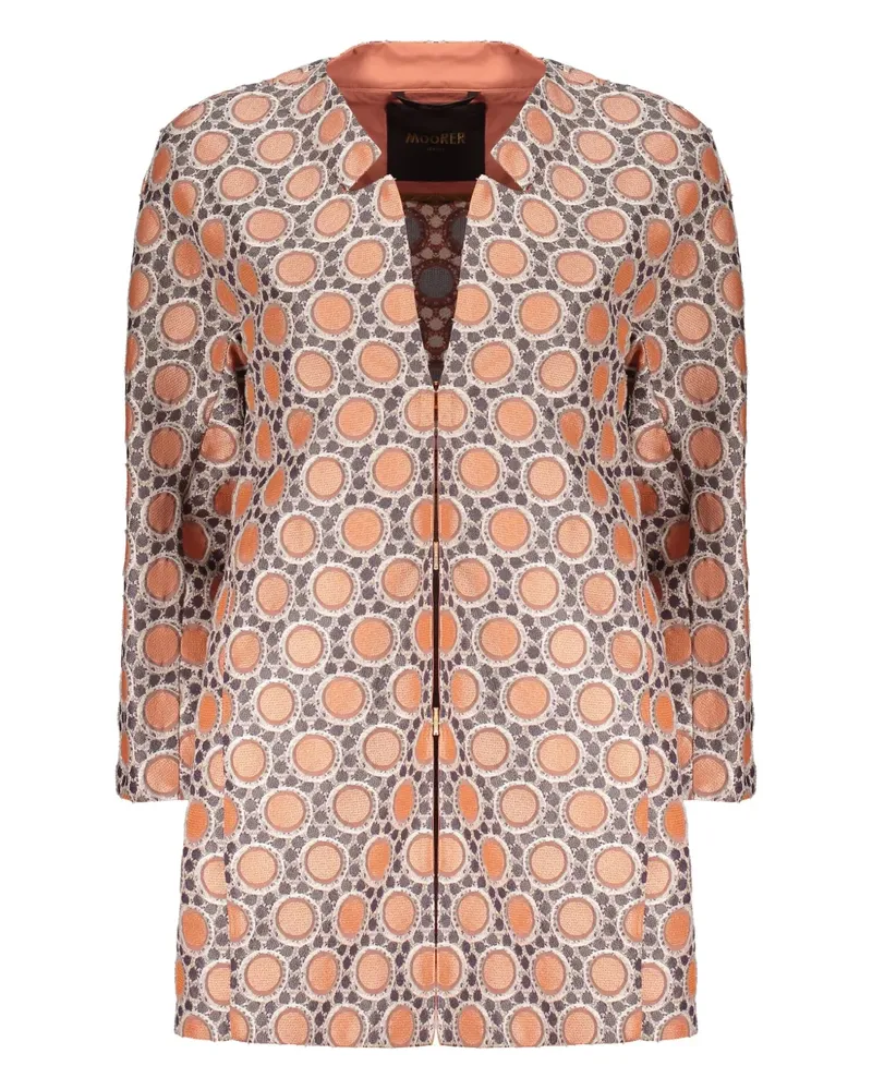 MOORER Geometrisch gemusterte Jacke - Grau Grau