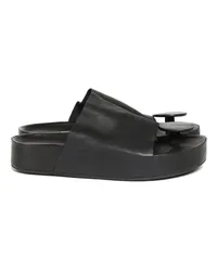 Uma Wang leather flip-flops Schwarz