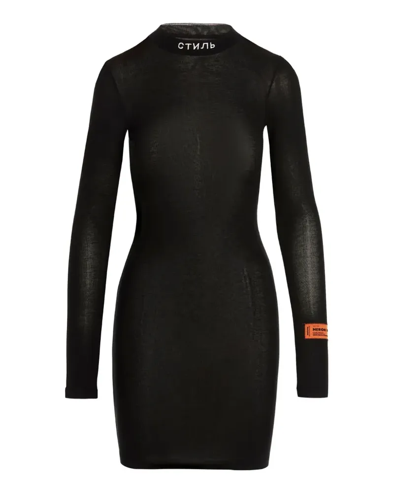 Heron Preston CTNMb Kleid mit Logo-Stickerei - Schwarz Schwarz