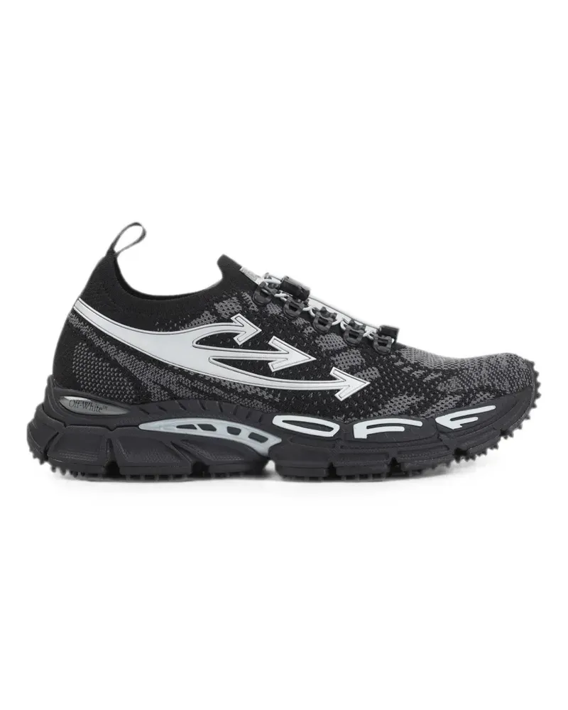OFF-WHITE Be Right Back Sneakers mit Intarsienstrick - Schwarz Schwarz