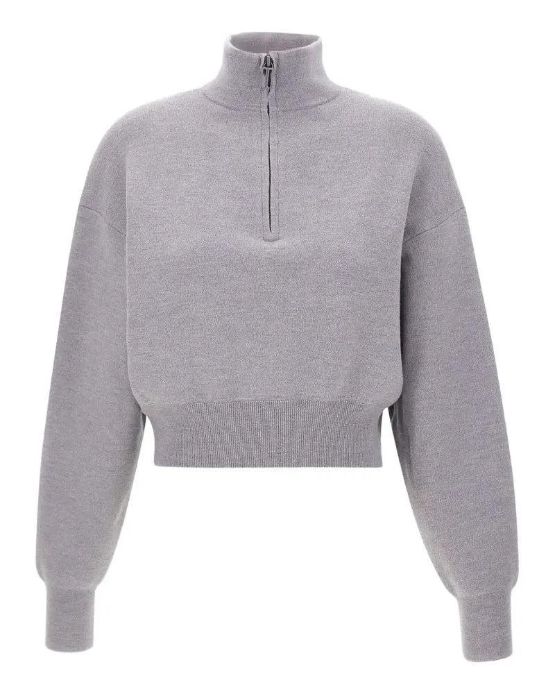 Victoria Beckham Sweatshirt mit Reißverschluss - Grau Grau