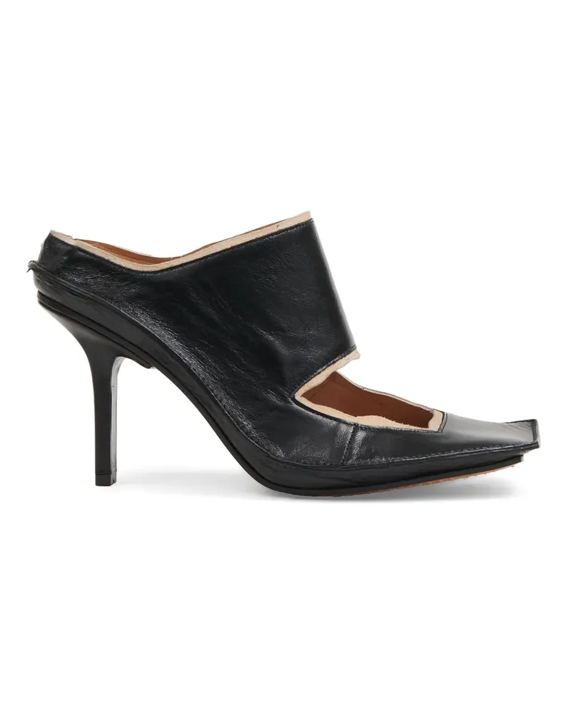 Maison Margiela Level Mules mit Cut-Out - Schwarz Schwarz
