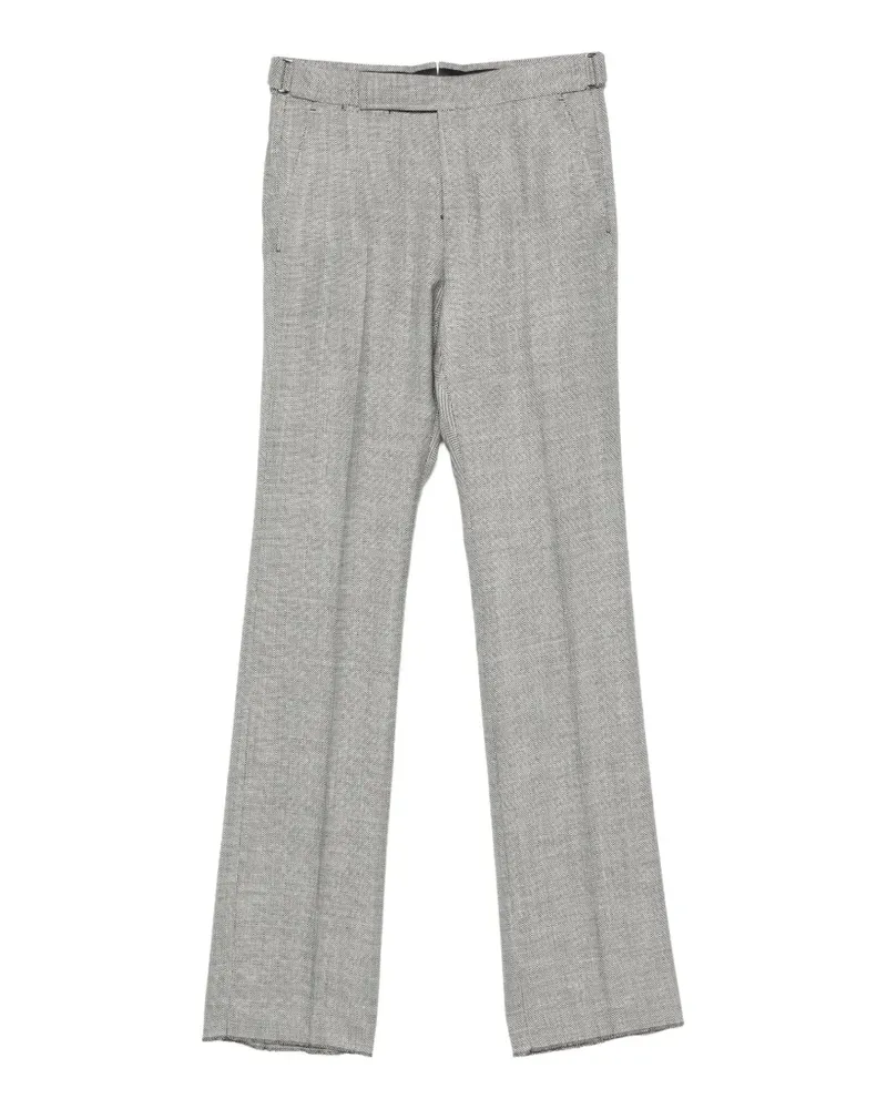 Tom Ford Hose mit Fischgrätenmuster - Schwarz Schwarz