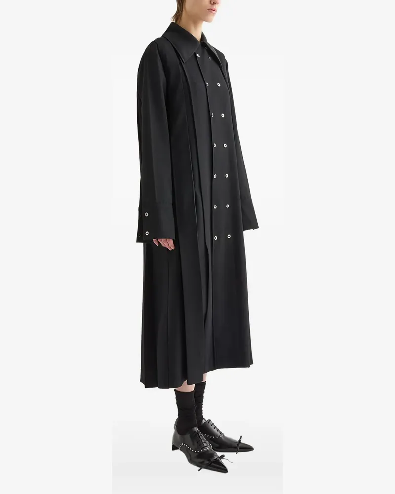 Jil Sander Doppelreihiger Mantel - Schwarz Schwarz