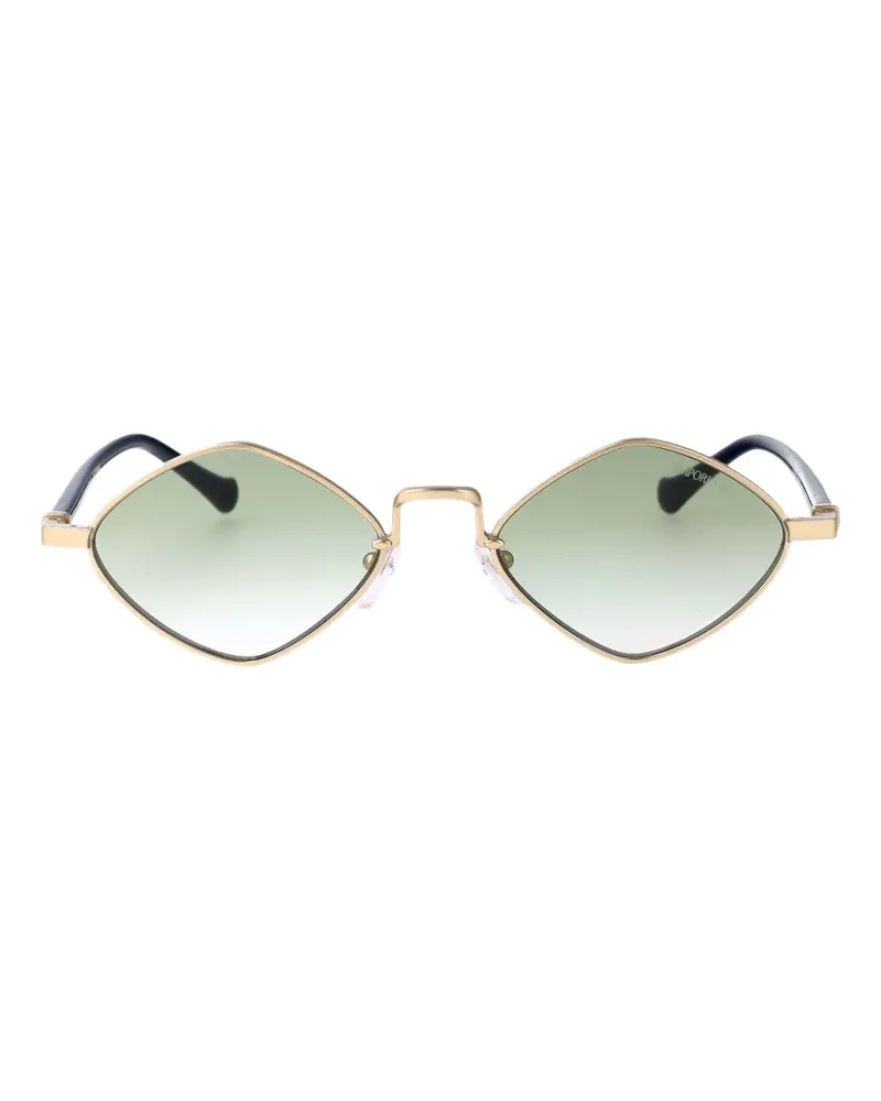 Emporio Armani Sonnenbrille mit geometrischem Gestell - Gold Gold