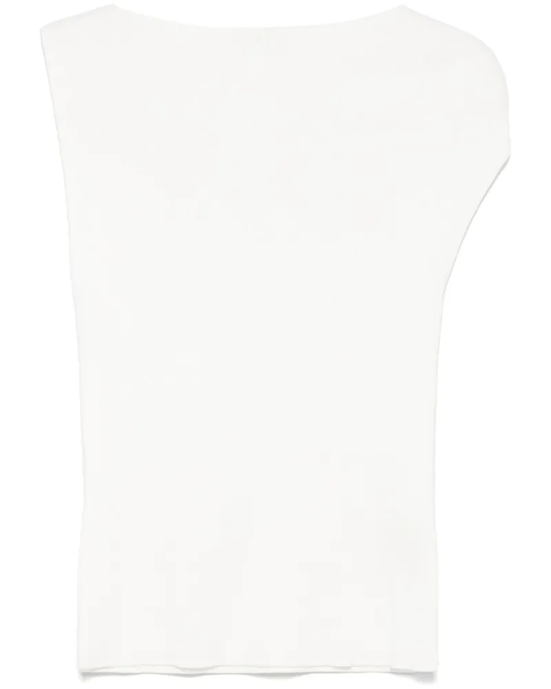 St. Agni Asymmetrisches Top - Weiß Weiß