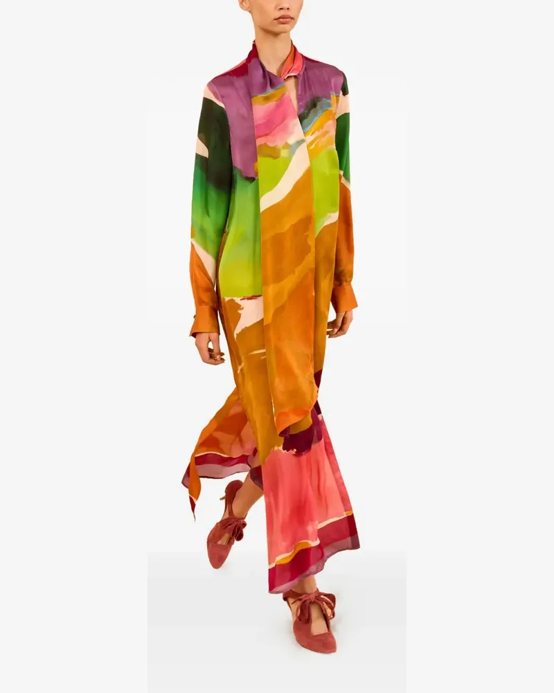 Ulla Johnson Critique silk maxi dress - Orange Orange