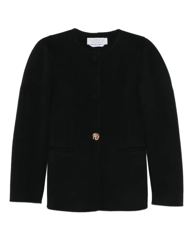 Gabriela Hearst Geknöpfte Jacke mit Puffärmeln - Schwarz Schwarz