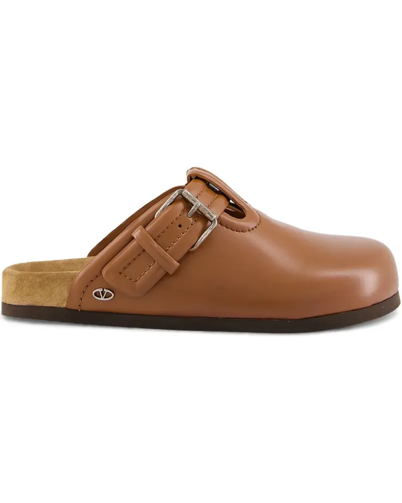 Valentino Garavani Slipper aus Leder - Braun Braun
