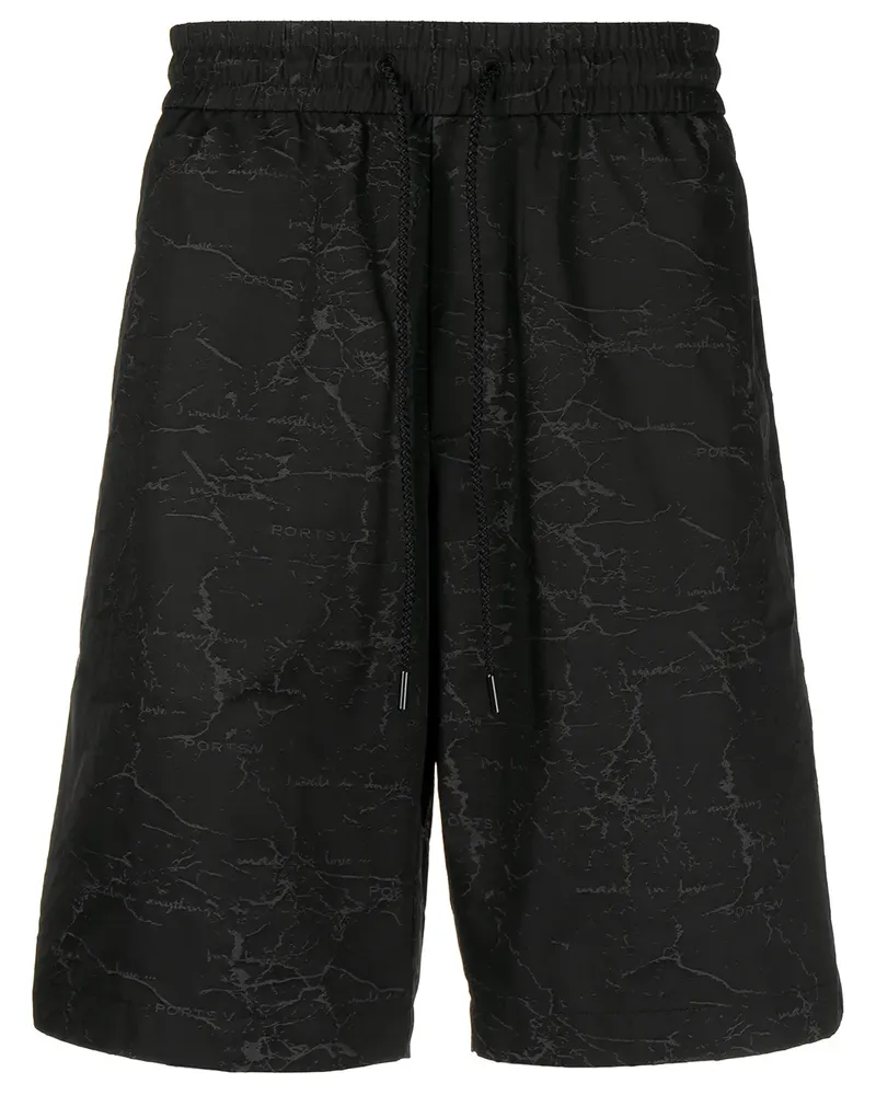 Ports V Shorts mit Logo-Print - Schwarz Schwarz