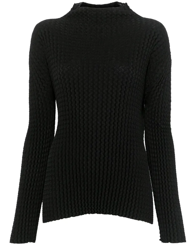 Issey Miyake Spongy-48 T-Shirt - Schwarz Schwarz