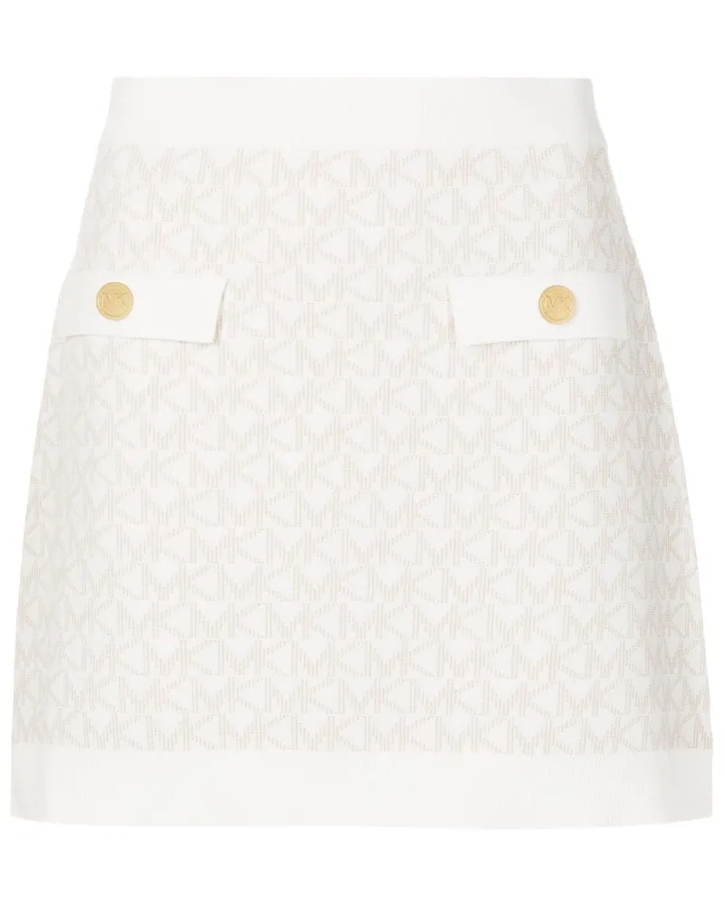 Michael Kors Minirock aus Logo-Jacquard - Nude Nude