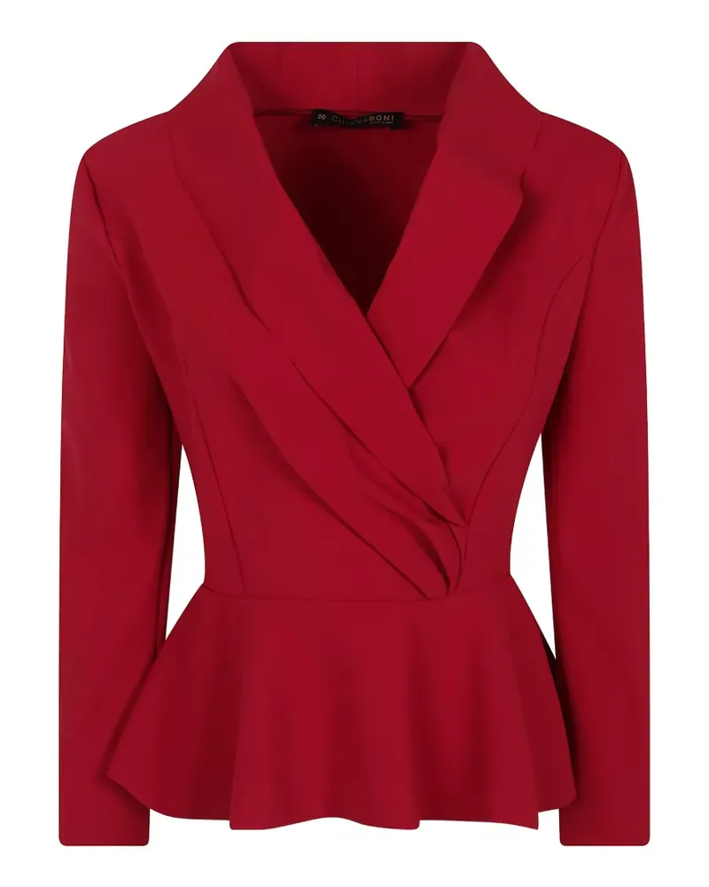 Chiara Boni wrap peplum top - Rot Rot