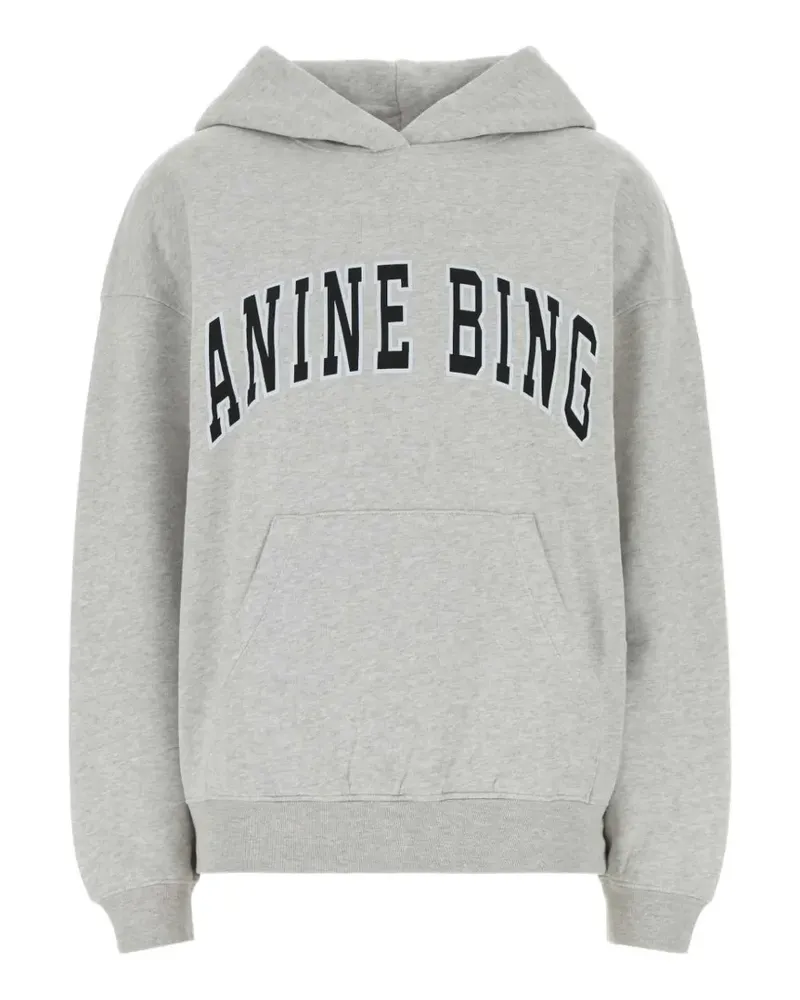 Anine Bing Harvey Hoodie mit Logo - Grau Grau