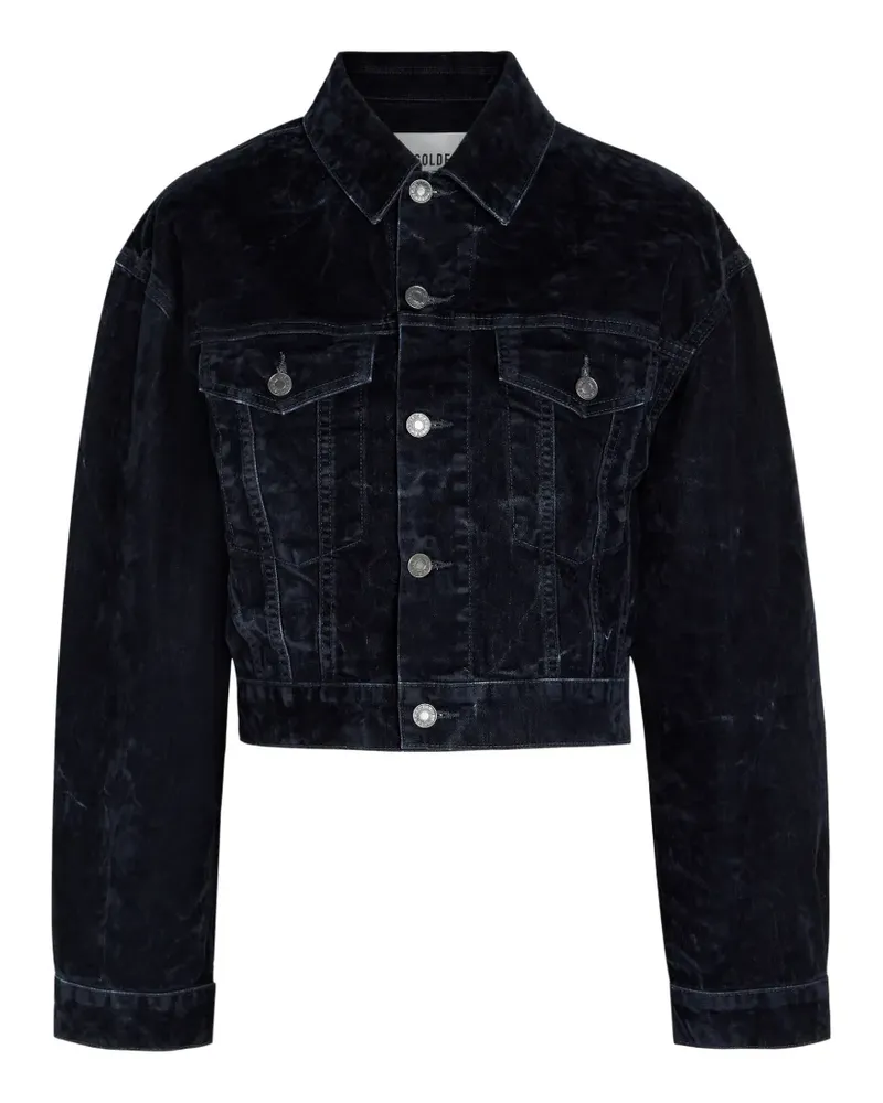 AGOLDE buttoned flap-pocket jacket - Blau Blau