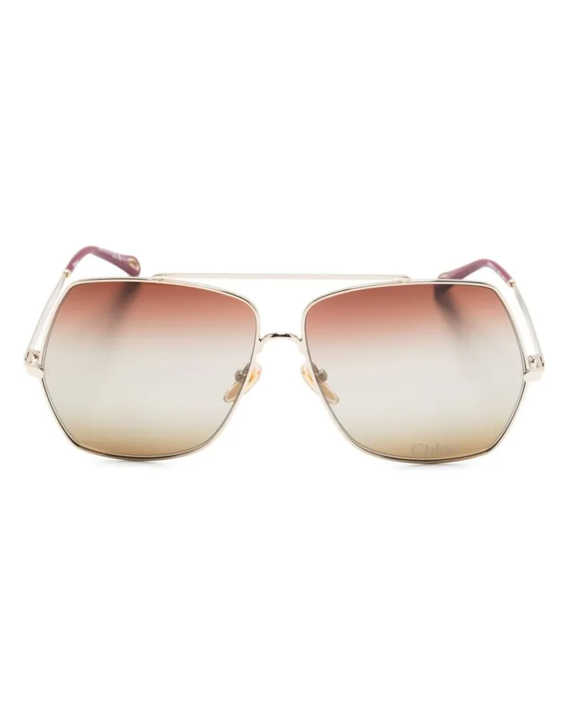 Chloé Aly Sonnenbrille - Gold Gold
