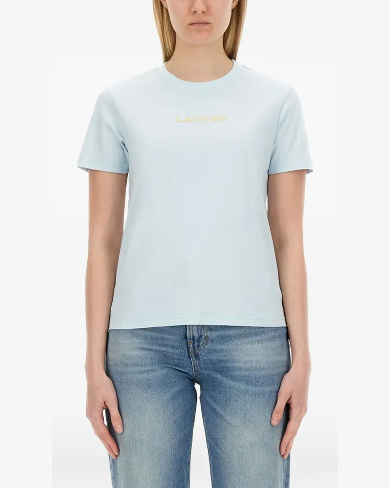 Lanvin logo T-shirt - Blau Blau