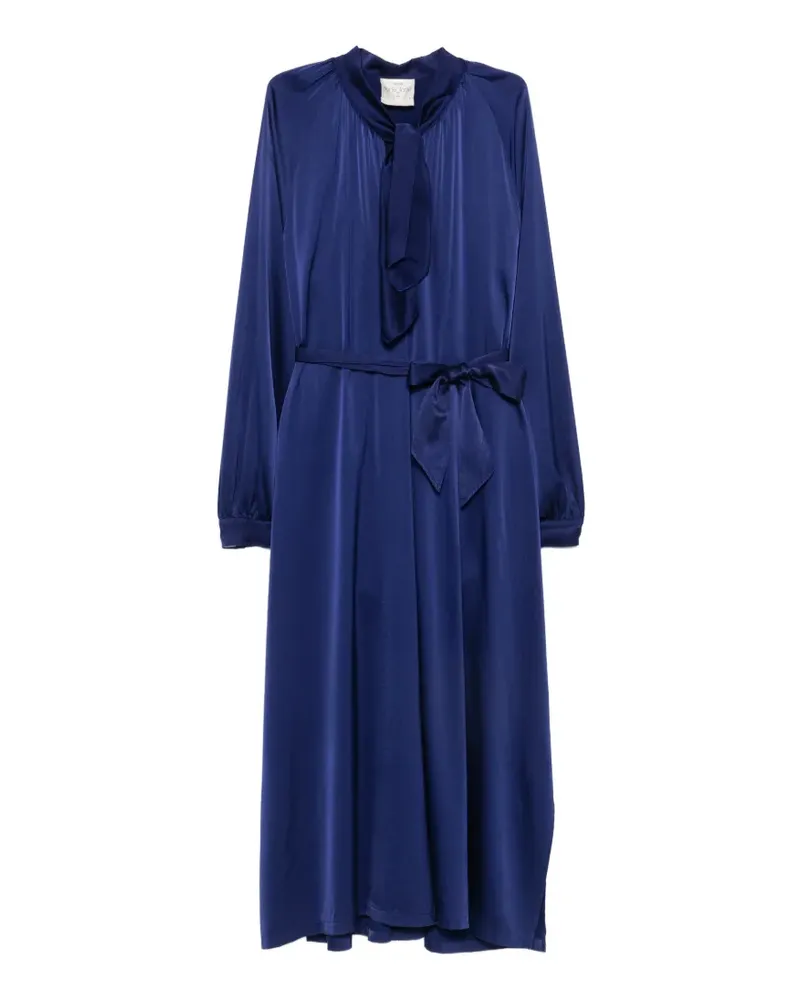 forte_forte Hemdkleid mit Gürtel - Blau Blau