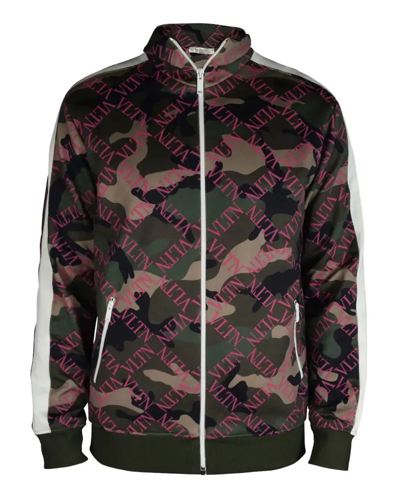 Valentino Garavani Sweatshirt mit Logo-Print - Grün Grün