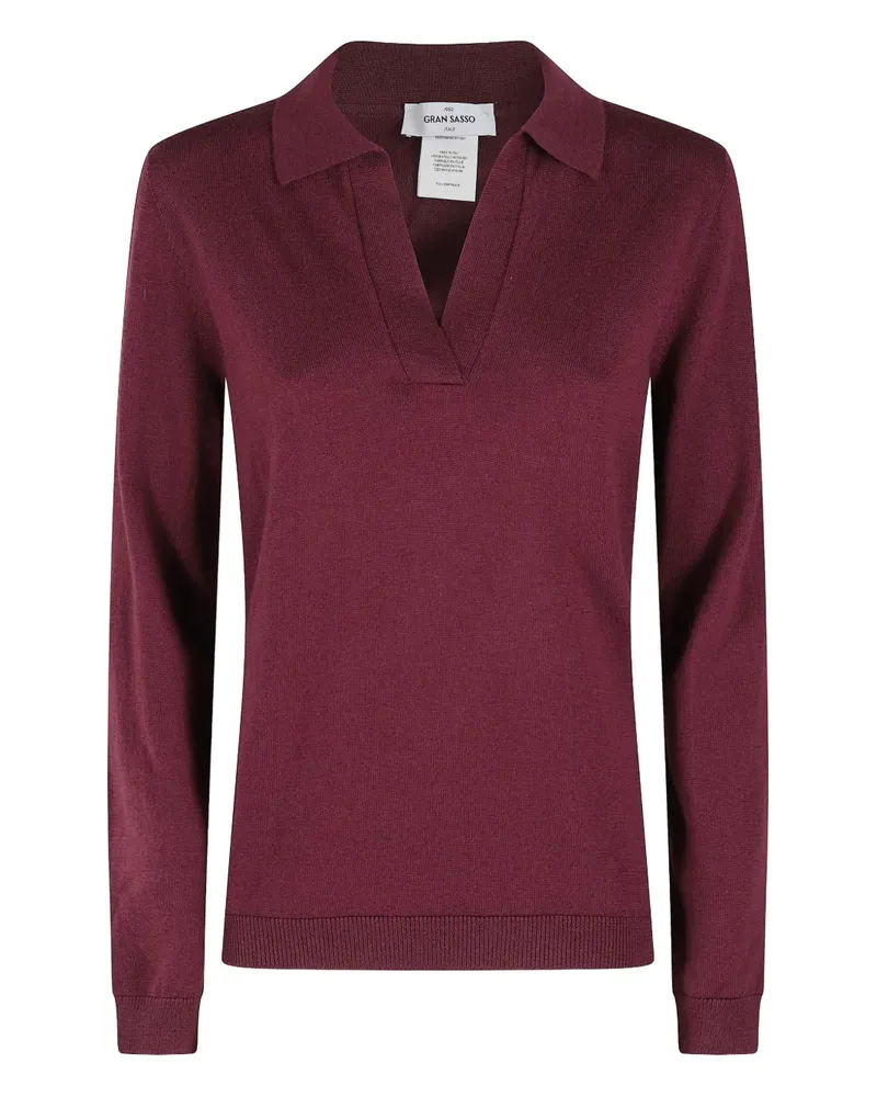 Gran Sasso V-neck sweater - Rot Rot