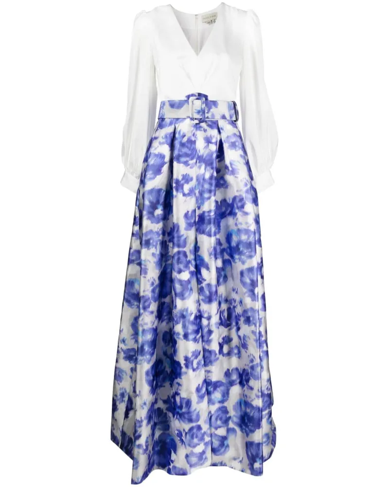 Sachin & Babi Zoe Abendkleid mit Print Blau