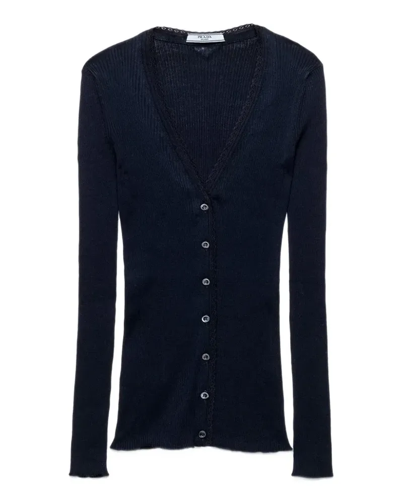Prada cotton cardigan - Blau Blau