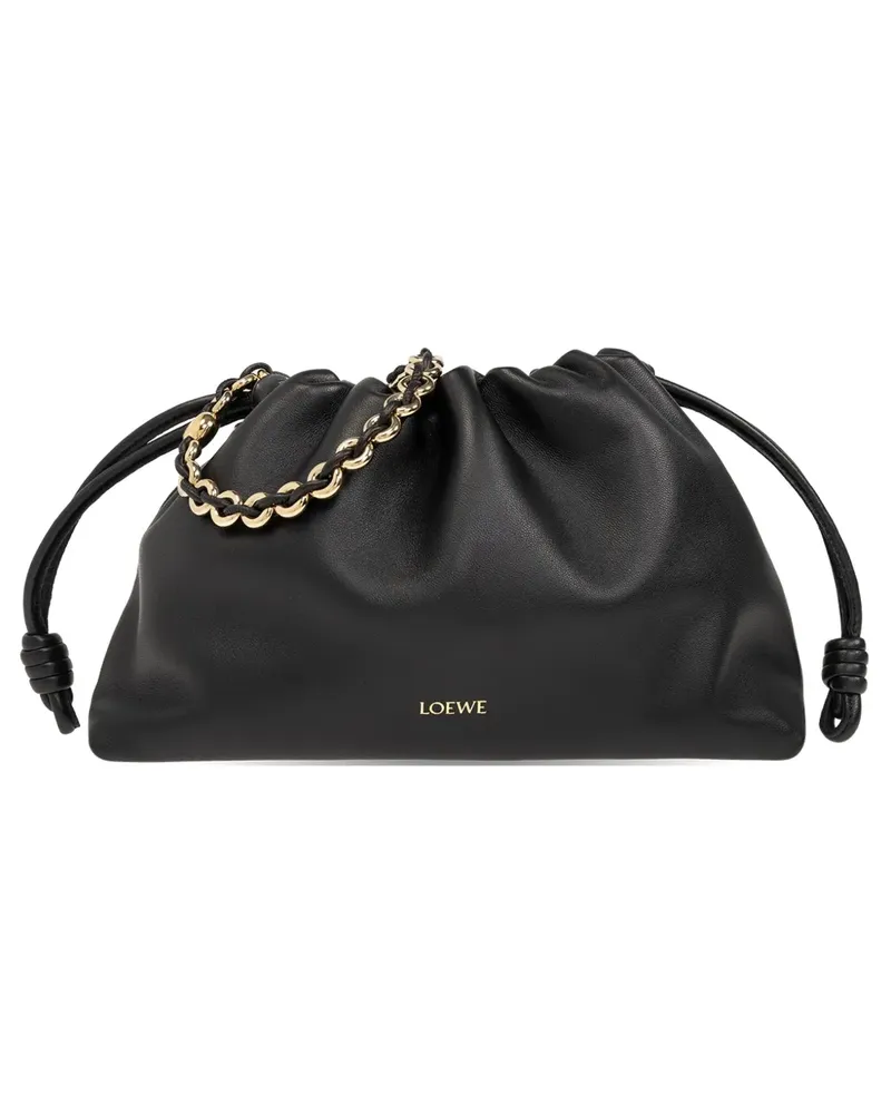 Loewe medium Flamenco leather shoulder bag - Schwarz Schwarz