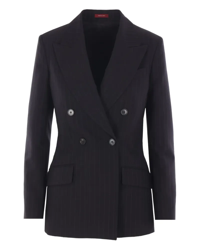 Gucci pinstripe-pattern double-breasted jacket - Blau Blau