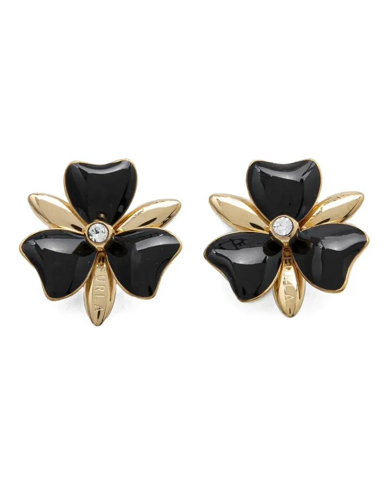 Furla floral-shape earrings - Gold Gold