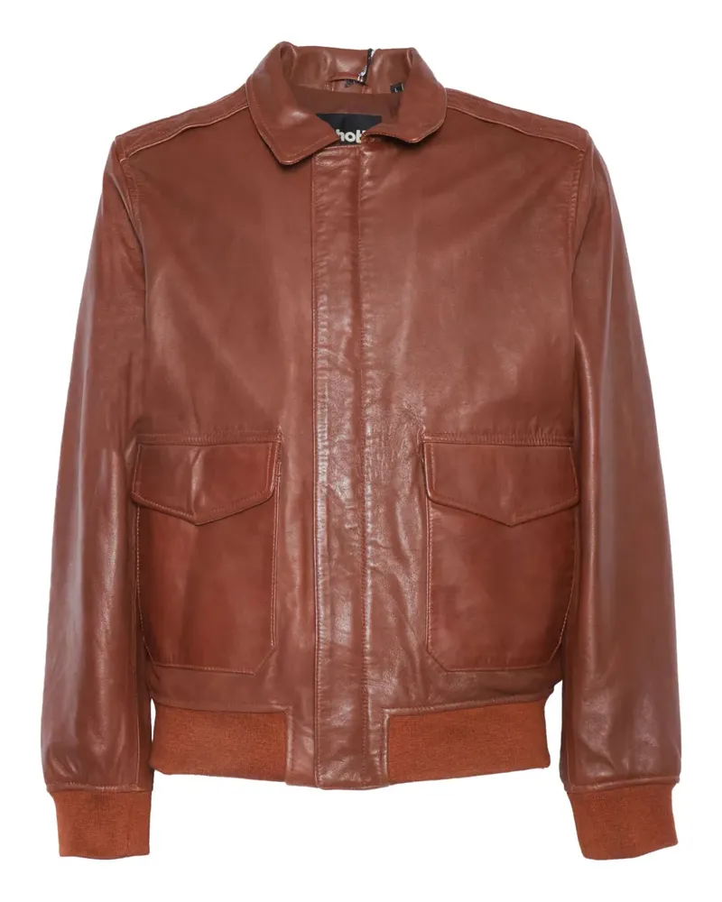 Schott N.Y.C Klassische Pilotenjacke - Rot Rot