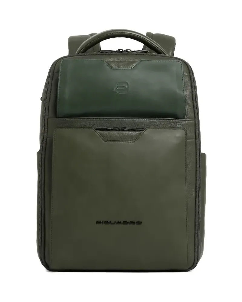 Piquadro Laptop-Rucksack mit 14 Zoll - Grün Grün