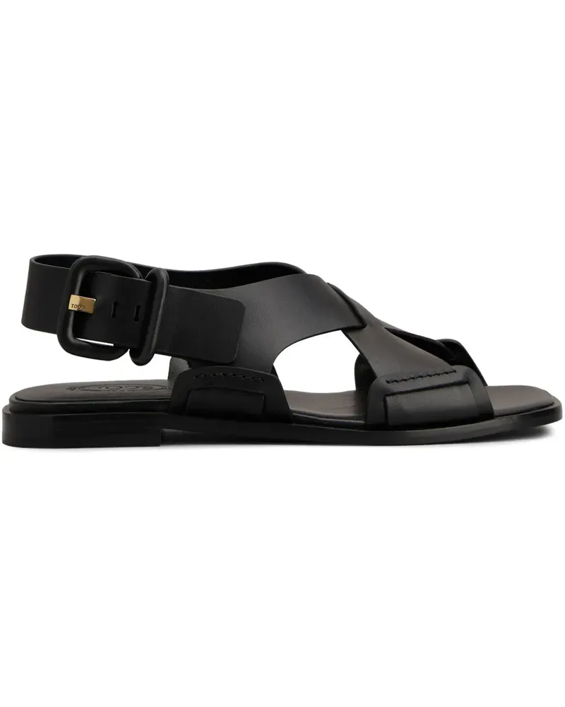 TOD'S Sandalen aus Leder - Schwarz Schwarz