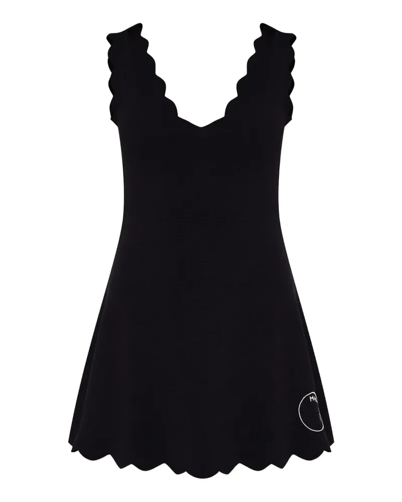 Marysia Venus Minikleid mit Wellensaum - Schwarz Schwarz