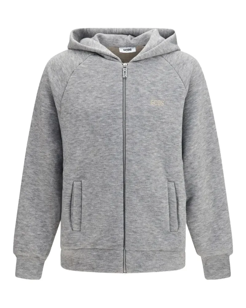 GCDS Hoodie mit Logo-Patch - Grau Grau