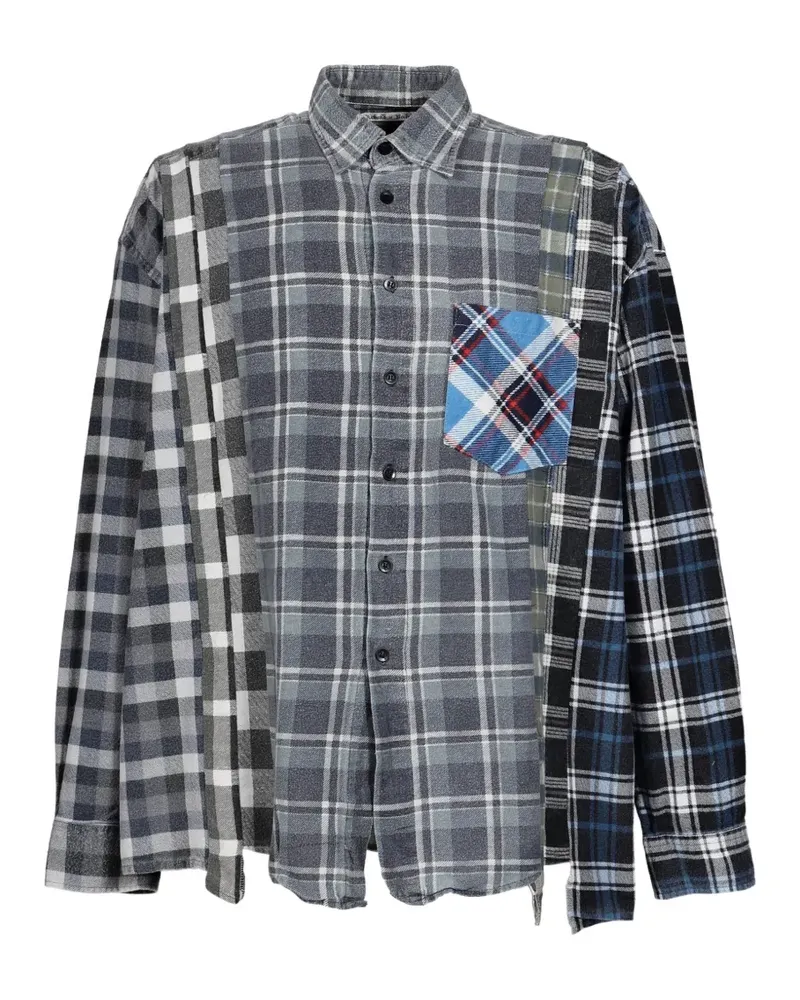 NEEDLES 7 Cuts patchwork flannel shirt - Mehrfarbig Mehrfarbig