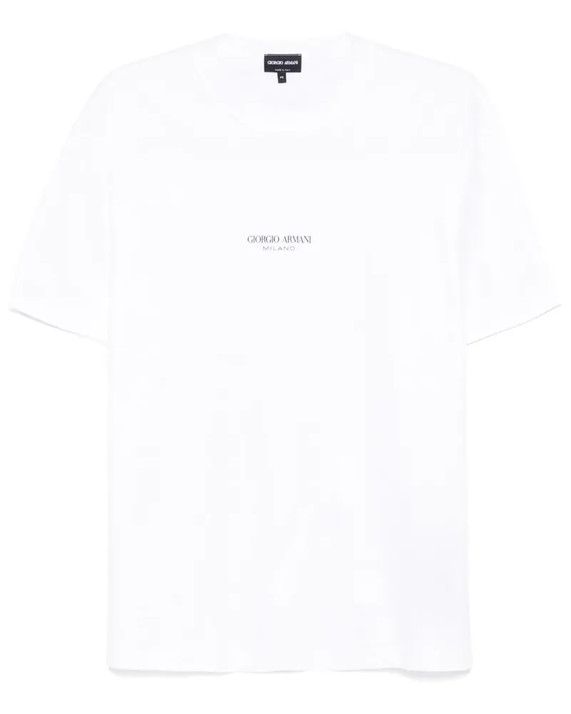 Giorgio Armani T-Shirt mit Rundhalsausschnitt - Weiß Weiß