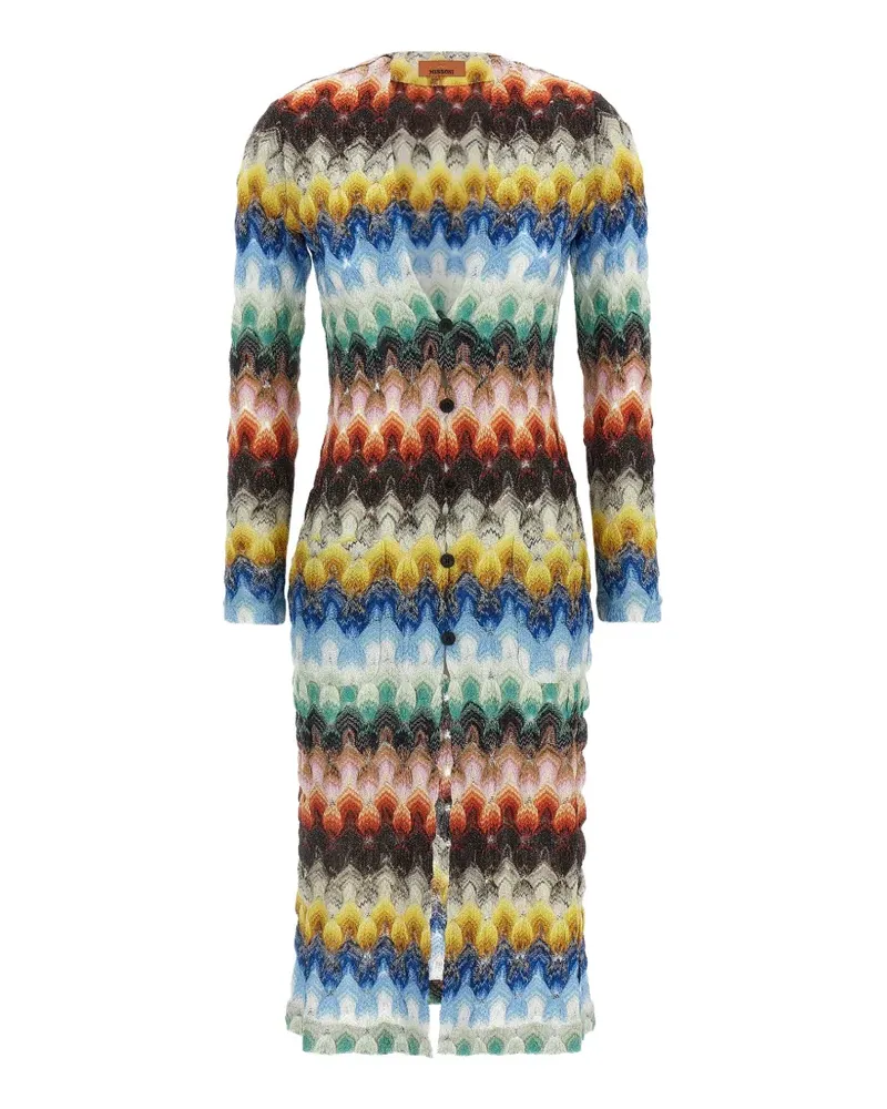 Missoni lamé lace cardigan - Blau Blau