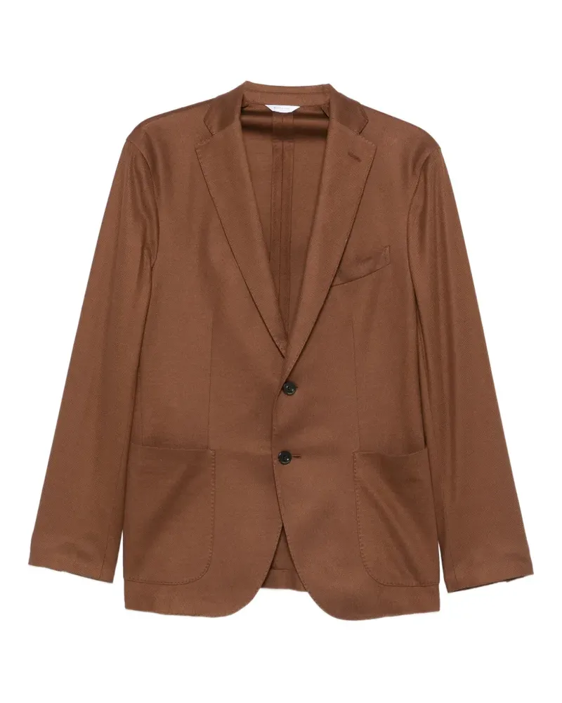 Boglioli notched cotton blazer - Braun Braun