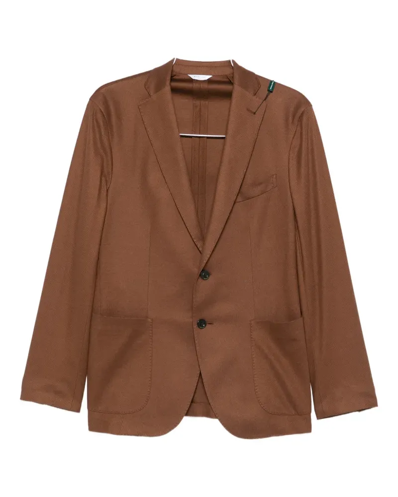 Boglioli notched cotton blazer - Braun Braun