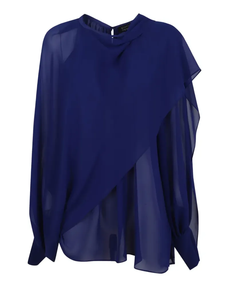 Gianluca Capannolo draped top - Blau Blau